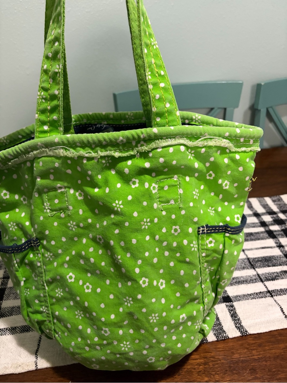 Floral Green Thirty-One Tote Bag